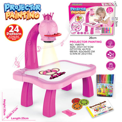 LED Projector Art Painting Table for Kids Adeeba's Collection