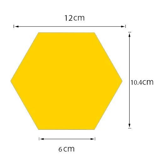 Hexagon Style Acrylic Mirror Trendy zone