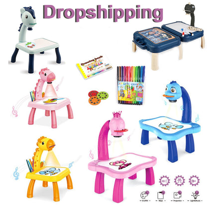 LED Projector Art Painting Table for Kids Adeeba's Collection