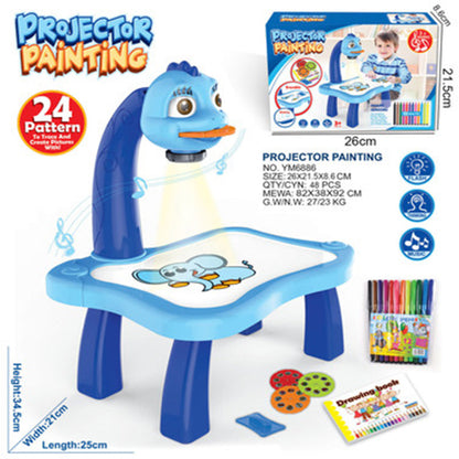 LED Projector Art Painting Table for Kids Adeeba's Collection