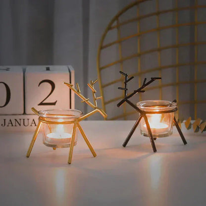 Wrought Iron Fawn Candle Holder UAE